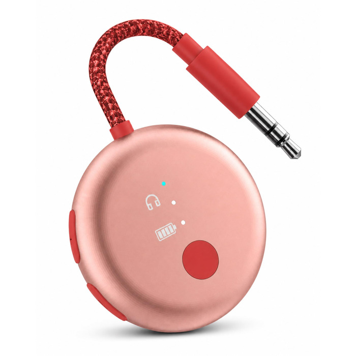 Bluetooth-адаптер для літака Avantree SoundJet R1 для AirPods та бездротових навушників, 25 годин роботи, рожевий