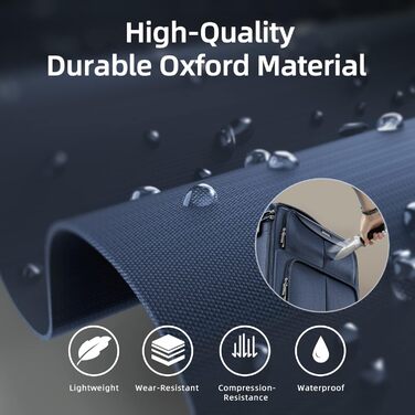 Набір валіз SHOWKOO 3 шт. з м'якою шкаралупою, розширюваний, легкий, міцний, з TSA замком та 4 колесами (1 шт. - блакитний)