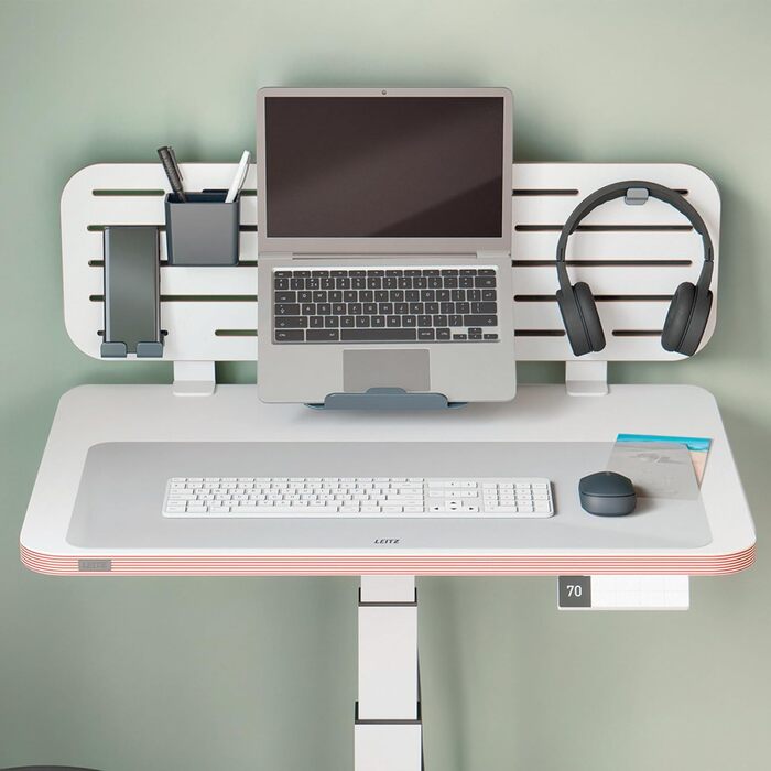 Leitz Великий ігровий килимок для миші, антиковзаюча поверхня, точне відстеження миші, миється, для офісу, дому та геймінгу, сірий, 100 x 40 см, поліестер + гумове покриття