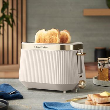 Тостер Russell Hobbs Brontë Stone з 6 рівнями підсмажування, підігрівом та функцією підйому