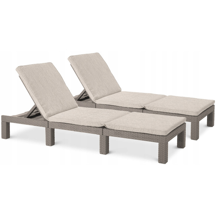 Шезлонг Keter Daytona Deluxe, колір капучино