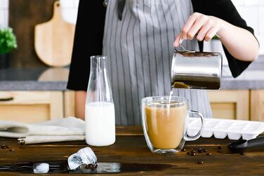 2 скляні термочашки для кави та лате макіато, 2 шт. (700 мл)