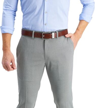 Чоловічий реверсивний шкіряний ремінь Kenneth Cole REACTION чорного та коричневого кольорів