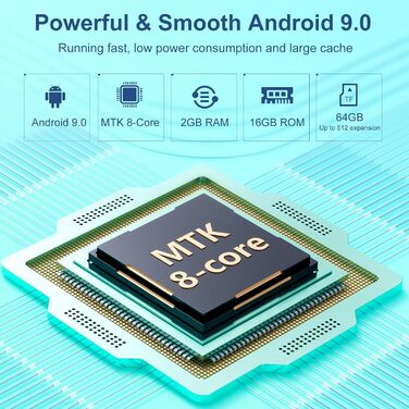 MP3 плеєр Oilsky 80GB з Bluetooth, WiFi, Android 9.0, 4