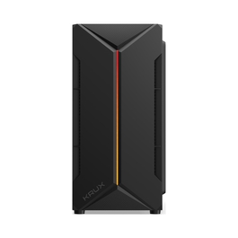 Корпус для комп'ютера Krux Astro Midi Tower, чорний, із загартованим склом