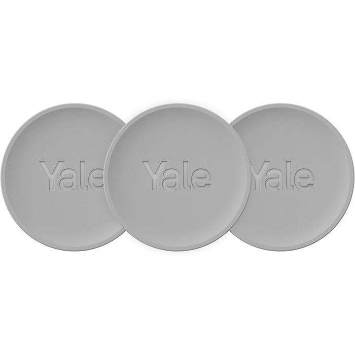 Розумний дверний замок Yale Dot, сріблястий, безключовий доступ через смартфон, віддалене (роз)блокування, сумісний з Yale Linus Smart Lock L2, керування через Yale Home App