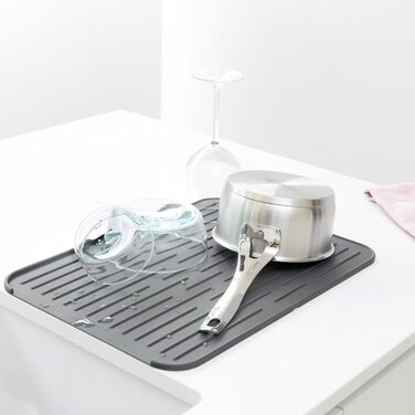 Килимок для посуду Brabantia Silikon, сірий, 32,5 x 44 x 0,5 см