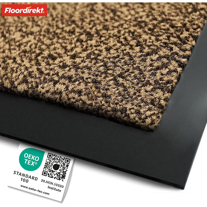 Килимок для порогу etm® Schmutzfangmatte: переможець у співвідношенні ціни та якості, різні розміри, для дому та вулиці (90x150 см, 120x600 см, Охро-чорний)