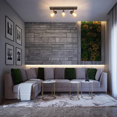 Klighten 2 шт. Вантажні настінні світильники, регульовані, E27, індустріальний стиль, метал, ретро, для вітальні, сходи, коридору, спальні, без лампочок (3 лампи, чорний)