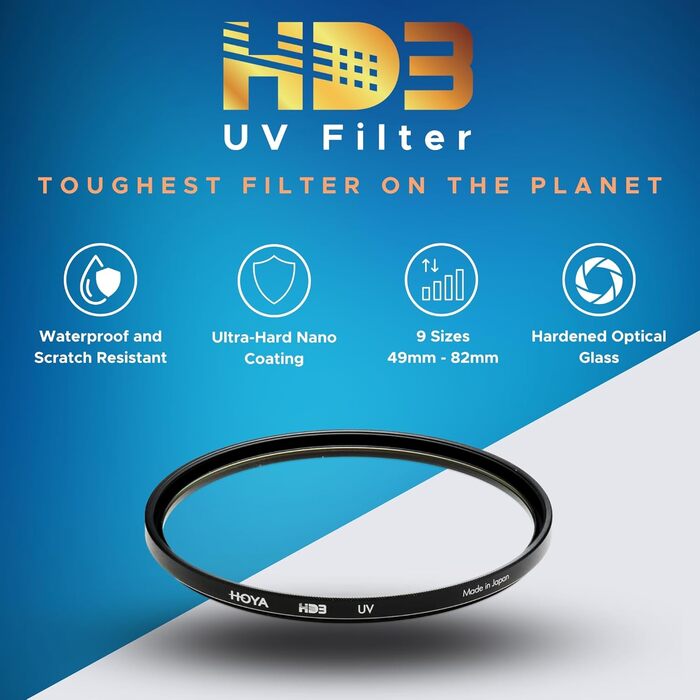 Фільтр Hoya HD3 UV 62mm з 32-шаровим нанопокриттям