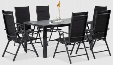 Комплект садових меблів Focus Garden SYDNEY (стіл та стільці), метал, сірий