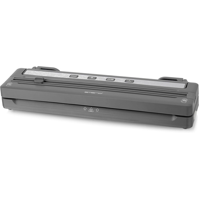 Вакуумний пакувальник Emerio з топовим оснащенням: пристрій для вакуумної упаковки з 3м рулону фольги + 5 шт. пакетів (20x30 см), з кріпленням для рулону фольги + різером, для фольгованих пакетів до 30 см шириною, 120 Вт