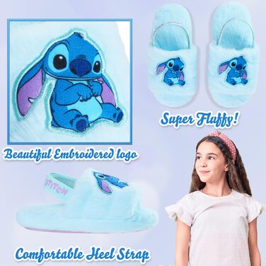 Тапочки до дому Disney Stitch для жінок, блакитні, розмір 36 EU