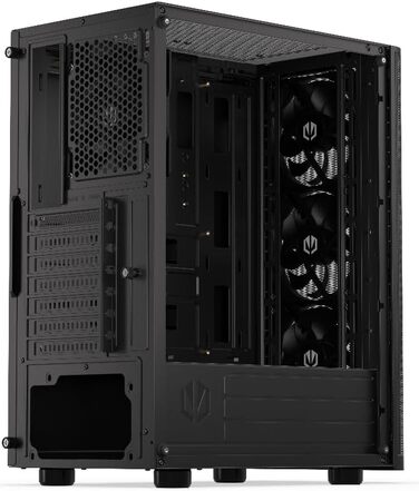 Корпус для ПК Endorfy Ventum 200 ARGB, ATX, з 4 вентиляторами 120 мм ARGB, скло, Mesh-фасад, широка сумісність з охолодженням