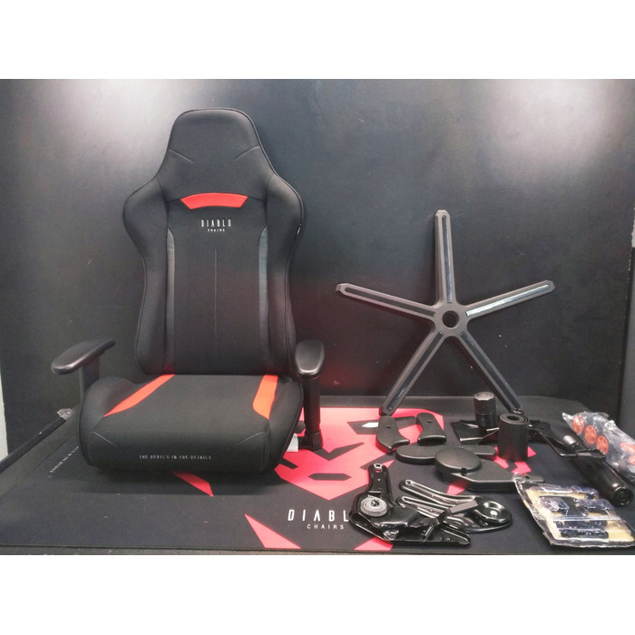 Ігрове крісло Diablo Chairs X-Starter, тканина, чорний