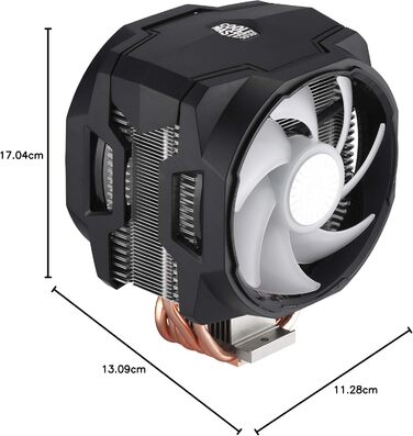 Система охолодження CPU Cooler Master MasterAir MA610P ARGB з двома радіаторами та 6 тепловими трубами
