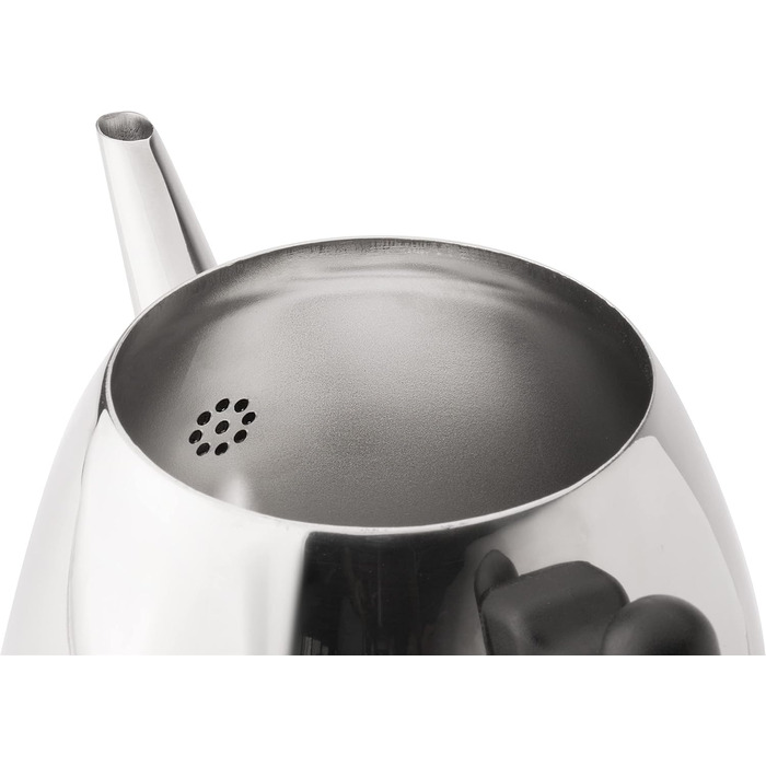 Bredemeijer Classic double-walled stainless steel teapot, 1.2 Liter, black handle