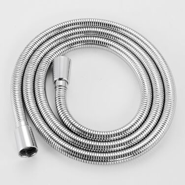 KES Handheld Shower Head Shower Head Bathroom SUS304 Shower Head with Shower Head Holder and Shower Hose Stainless Steel Brushed, LP150-BS (Polished)