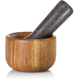 Набір для стукання спецій AdHoc MO42 | Дерево акації та граніт | Ø 9 см