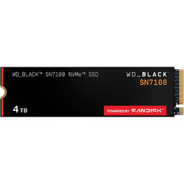 SSD WD_BLACK SN7100 NVMe 4TB - Високопродуктивний накопичувач для ігор (PCIe Gen4, 7250 МБ/с, M.2 2280)