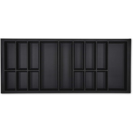 Вставка для столових приборів ORGA-BOX VII чорна 1126x474 мм для кухонь Veriset, Warendorf та інших з корпусом 120 см