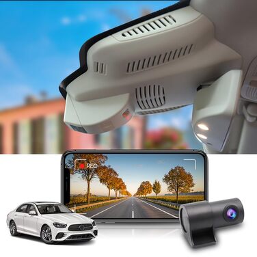 Відеореєстратор Fitcamx для Mercedes-Benz E-Class W212 (2010-2016) 4K WiFi з картою 64GB