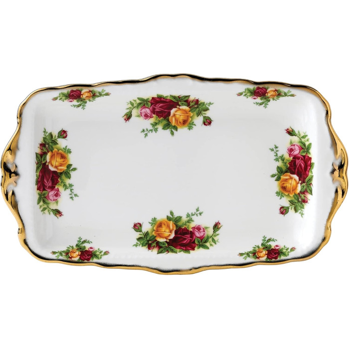 Сервізна тарілка Royal Albert Old Country Roses, 30 см, фарфор, для подачі сендвічів