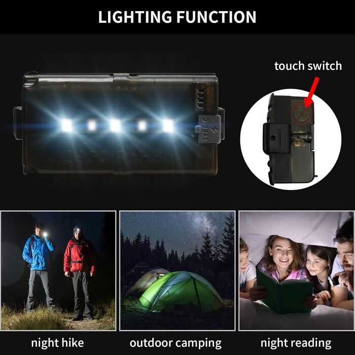 Портативна душ Koopsmate для кемпінгу та відпочинку на природі: 4400mAh, LED-ліхтар, сильний струмінь, легка та зручна