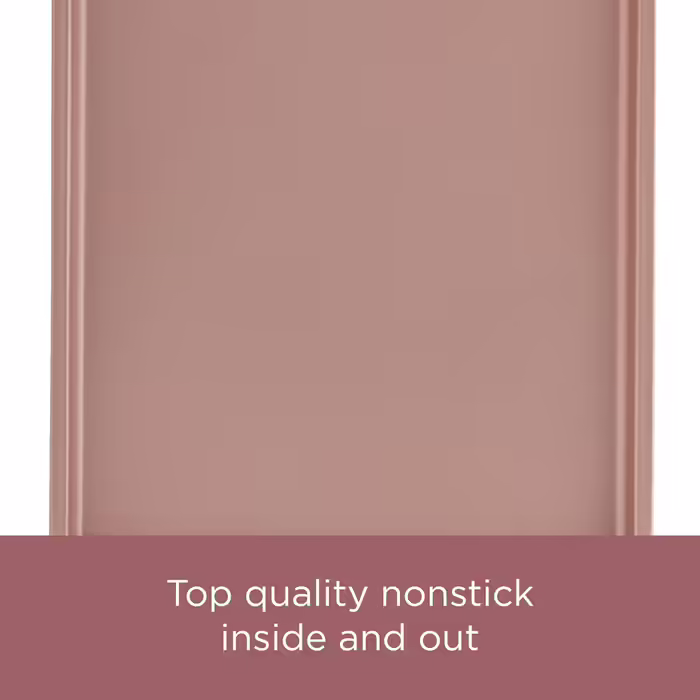Farberware Nonstick Bakeware Meatloaf/Nonstick Baking Loaf Pan - 9 Inch x 5 Inch, Rose Gold