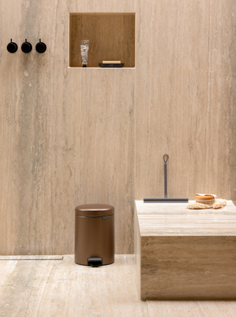 Сміттєвий кошик з педаллю BRABANTIA NewIcon, 5 л, Warm Bronze