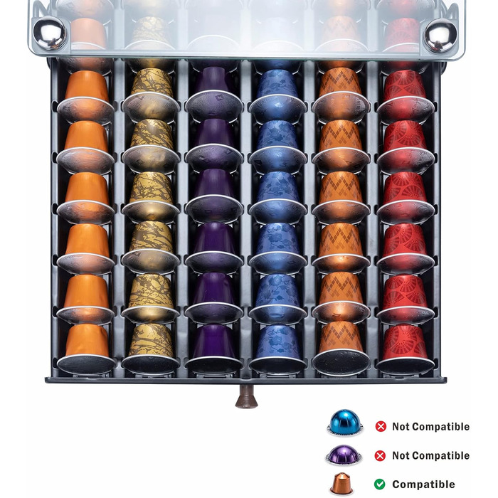 Тримач для капсул Nespresso Originaline на 40 капсул (Чорний)