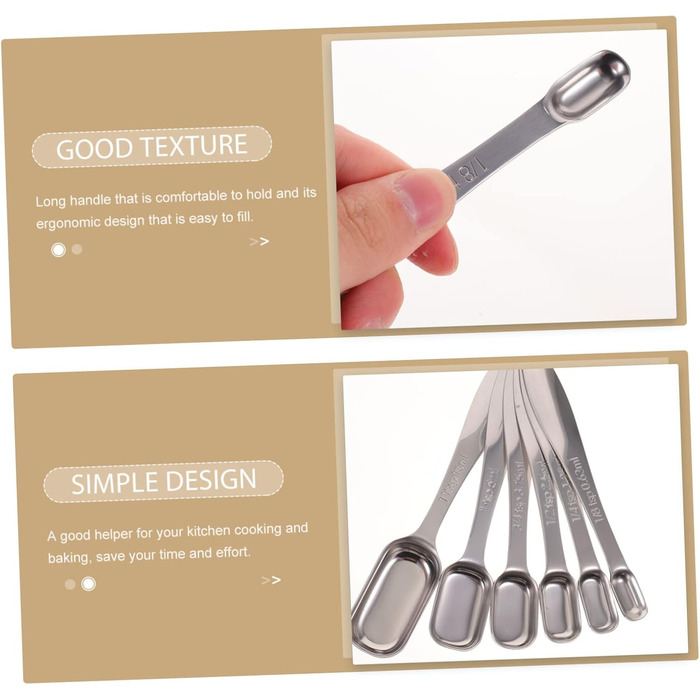 3-Piece Spoon Set Espresso Tools Ingredients Measuring Spoons Coffee Tools Liquid Measuring Cup Stainless Steel Measuring Cup Tablespoon Measuring Spoons Professional Tools Stainless Steel