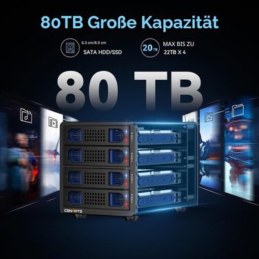 Зовнішній RAID корпус для HDD/SSD на 2 відсіки 2.5