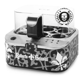 Електричний яйцеварка Roberto Geissini з голосом Carmen Geiss | Limited Edition від EMERIO | 3 ступені нагріву (м'який, середній, твердий)