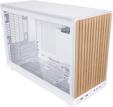 Корпус Lian Li DAN A3 Wood Edition для ПК Micro-ATX з темпірованим склом та дерев'яною вставкою з горіха (бук, скло)