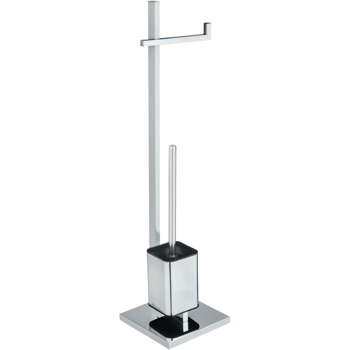 Набір для туалету WENKO Quadro 2 в 1: тримач туалетного паперу та щітка для унітазу