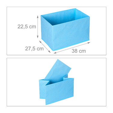 Relaxdays Children's Shelf with 4 Fabric Boxes