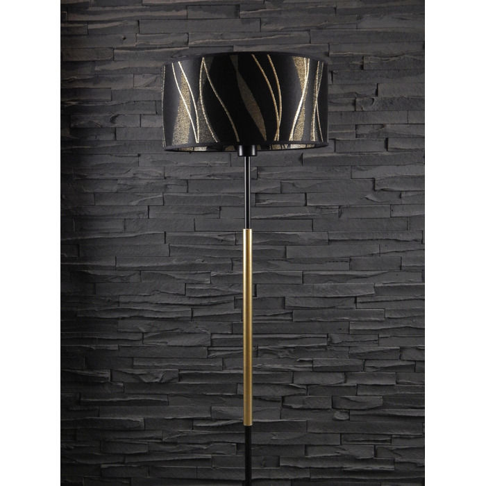 Підлогова лампа Adex E27 60 Вт, чорна, багатоколірна, жовта