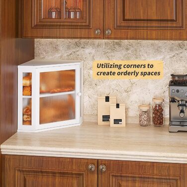 Бамбукова хлебниця для кухонного столу, контейнер для домашнього хліба, двоярусна, велика (білий, середній)