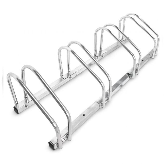 Relaxdays Bicycle Stand for 4 Bikes, Steel, 1m