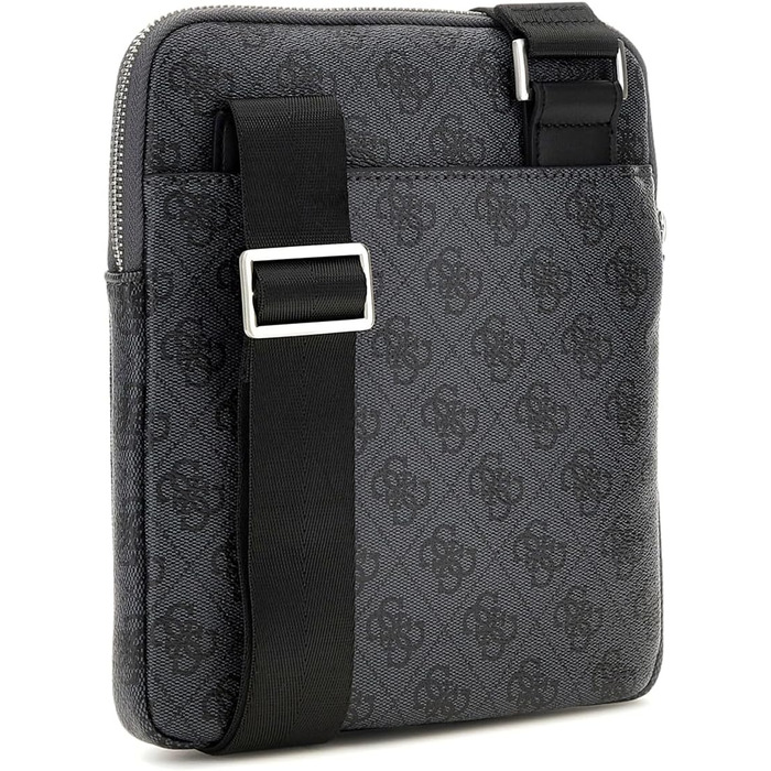 Чоловіча сумка Guess Vezzola Smart Crossbody Flat чорна з мультилоготипом, артикул UBS25GU01 HMEVZLP2223
