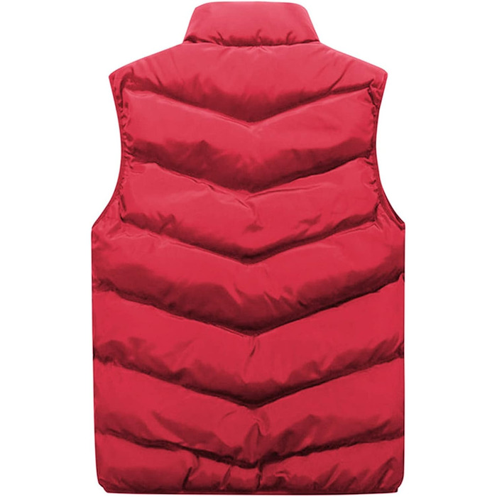 Чоловіча тепла куртка з капюшоном та кишенями з блискавкою (XXL, червоний)