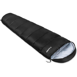 Спальний мішок мумії, ультралегкий, компактний, чорний. Підходить для дітей та дорослих, для активного відпочинку та кемпінгу.