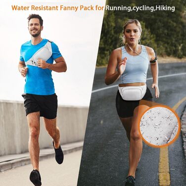 Чоловіча/Жіноча поясна сумка-бананка 35 см з великою місткістю, чорна, для iPad mini/iPhone 12 Pro Max, для спорту