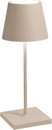 Zafferano Poldina Pro Mini – Бездротова настільна лампа, сенсорне керування, для дому та саду, 30 см, колір пісок