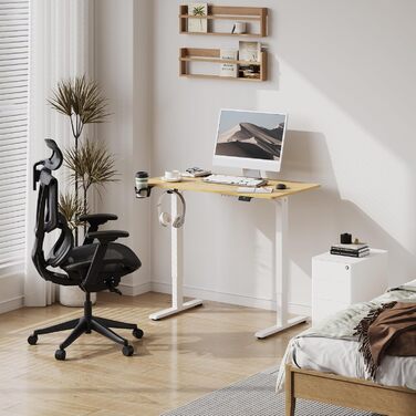 Регульований стіл Sanodesk 200x80 см, електричний, з пам'яттю, ергономічний, для комп'ютера, Ahorn