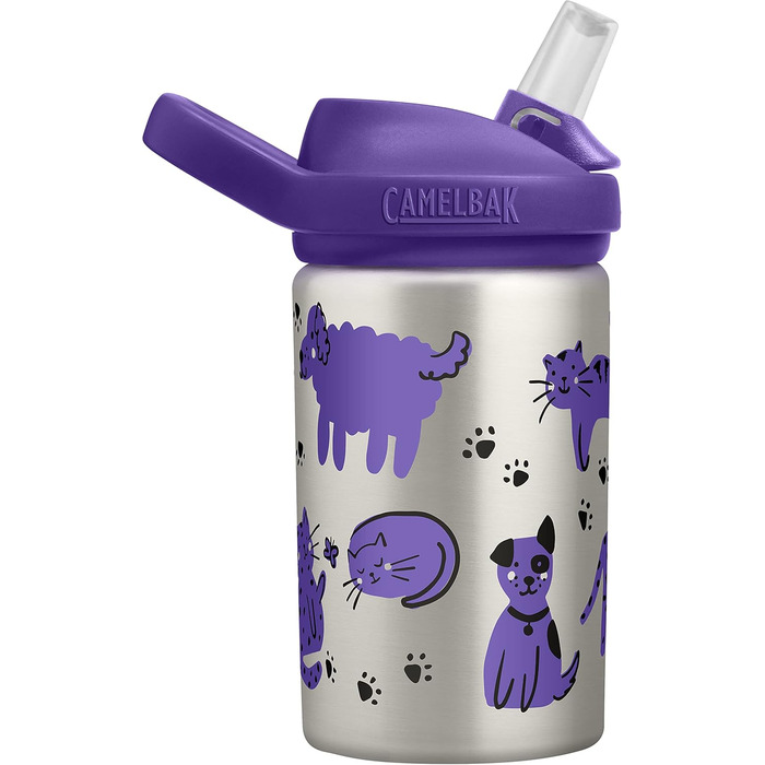 CamelBak Unisex – Eddy+ Baby Water Bottle, Cats & Dogs, One Size