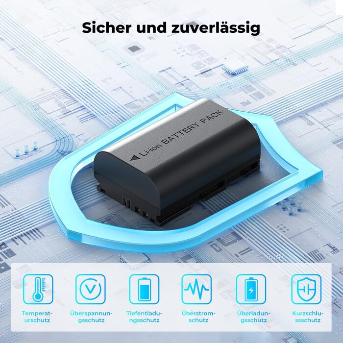 Акумулятор Canon LP-E6P (3 шт.) K&F Concept + Зарядний пристрій на 3 слоти, 2400mAh для Canon EOS R5, R6, R7, 5D Mark IV