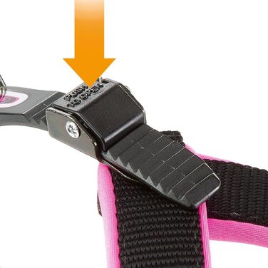 Шлейка для собак Ferplast Agila Fluo 3, неонова, розмір 3 (37-57 см), регульована, м'яка, зелена