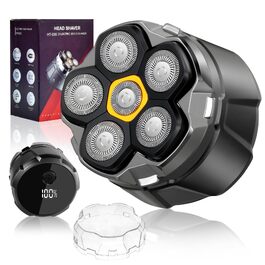 Електричний бритва для гоління голови Glatzen Herren 6D з LED дисплеєм, водонепроникний, магнітна плаваюча головка, для сухого та вологого гоління